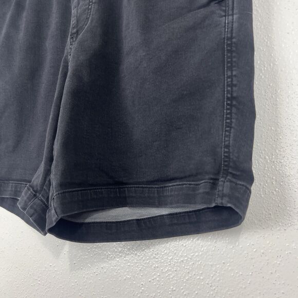 Bearbottom Shorts Men Large Inseam 7" Black Pull On Drawstring Stretch Bottoms - Picture 4 of 10